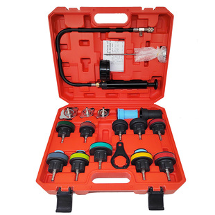 18-Piece Water Tank Leak Detector Car Cooling System Tester Pressure Gauge Essential for Efficient Leak Detection