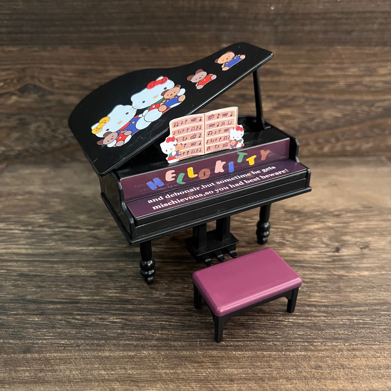 微缩娃娃屋迷你Kt仿真三角钢琴模型摆件儿童过家家玩具