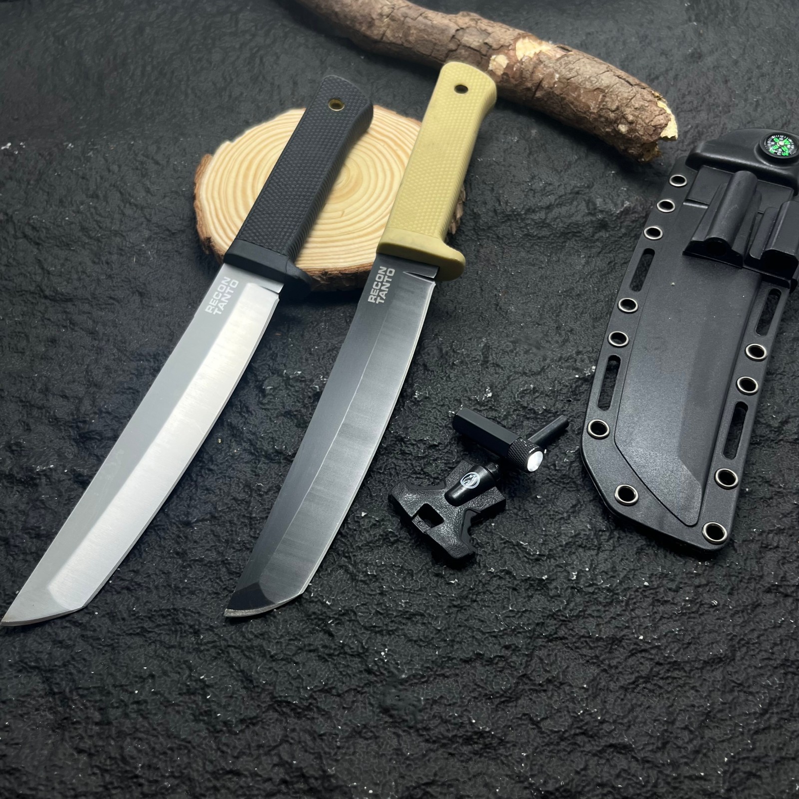 高硬度荒野求生多用刀具户外多功能直刀K鞘露营登山徒步战术小刀