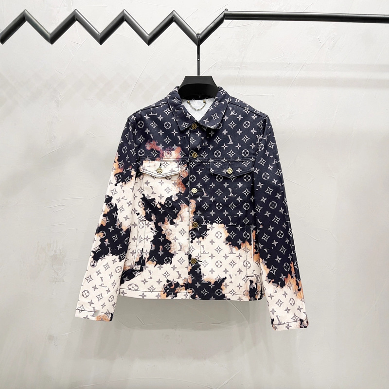 2025 Cross-Border New Style Donkey Brand Trendy Letter Embroidery Embossed Casual High Version Jeans Denim Jacket