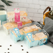 北海道戚风纸杯蛋糕包装盒个粒透明正方形马芬流芯心杯子打包盒
