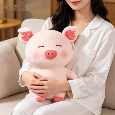 standing pig plush toy, cuddly: Oyuncaq yastıqlar