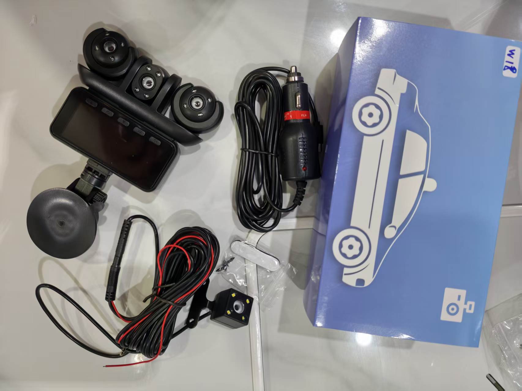 W18-5 Lens Dashcam 3.16-inch 1080P Five-Channel Camera Manufacturer's Best-Selling Product for Foreign Trade and E-commerce on Amazon