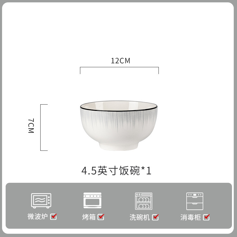 Conjunto de platos esmaltados coloridos cubiertos de cerámica Jingdezhen ligeros cubiertos de cerámica gris de lujo cubiertos de cerámica domésticos cubiertos de platos cubiertos palillos