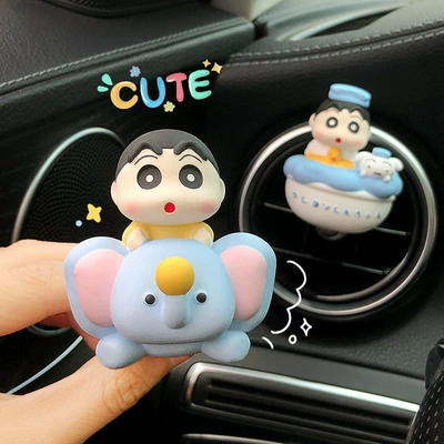 Cute auspicious small new car aromatherapy car air outlet decoration products expansion incense stone car accessories ornaments wholesale