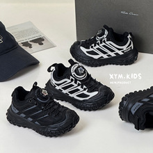 2025年冬季新款儿童休闲鞋时尚旋转扣户外榴莲底二棉男女童运动鞋