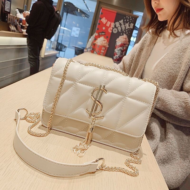 French CK high-quality women's bag, new tassel chain small square bag, women's shoulder bag, crossbody bag French CK high-quality women's bag, new tassel chain small square bag, women's shoulder bag, crossbody bag