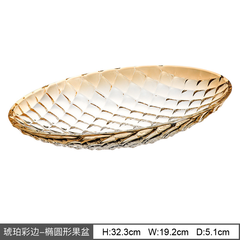 Caja de regalo con plato de frutas de cristal estilo bohemio, regalo de boda para el Año Nuevo Chino, decoración de lujo para sala de estar, estilo checo. image 9
