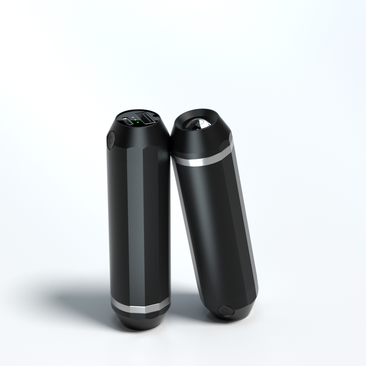 Calentador de manos magnético y power bank 2025, diseño separado, USB, linterna