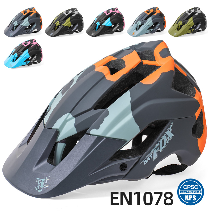 Batfox fuera de la carretera monopatín casco medio casco polea bicicleta casco protector montaña bicicleta montar casco