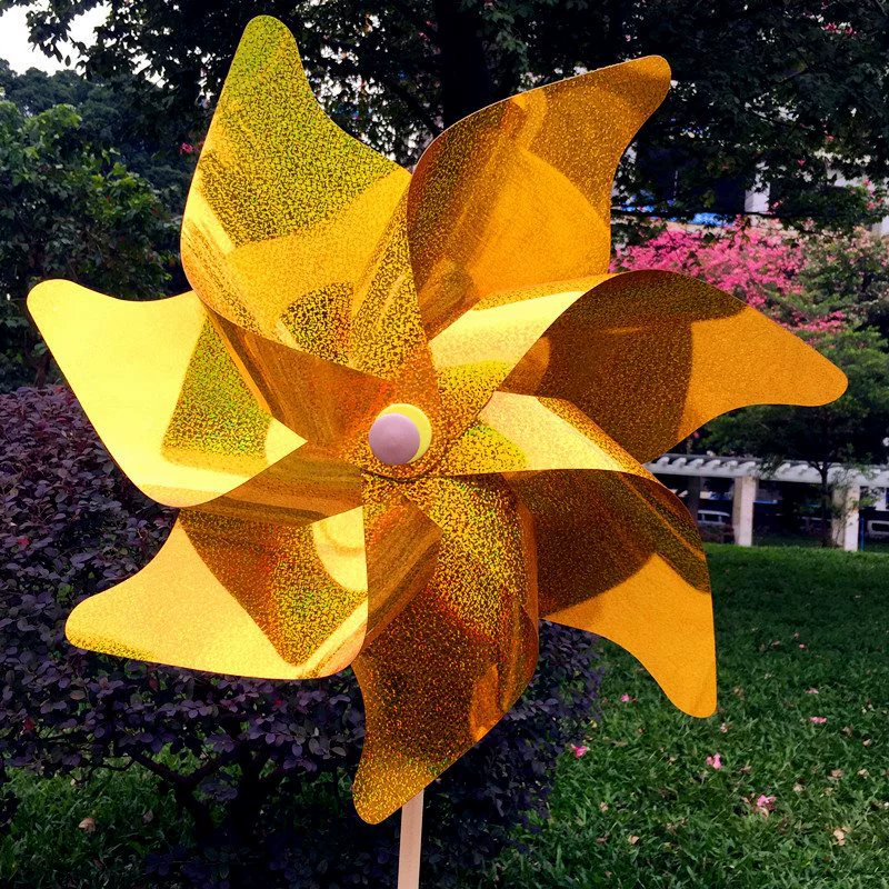 Colorful travel plastic windmill toy for camping