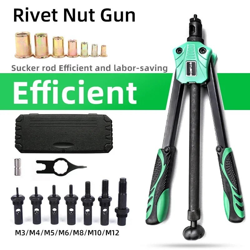 Hand Manual Rivet Nut Gun Tool Setter for Metric M3 M4 M56