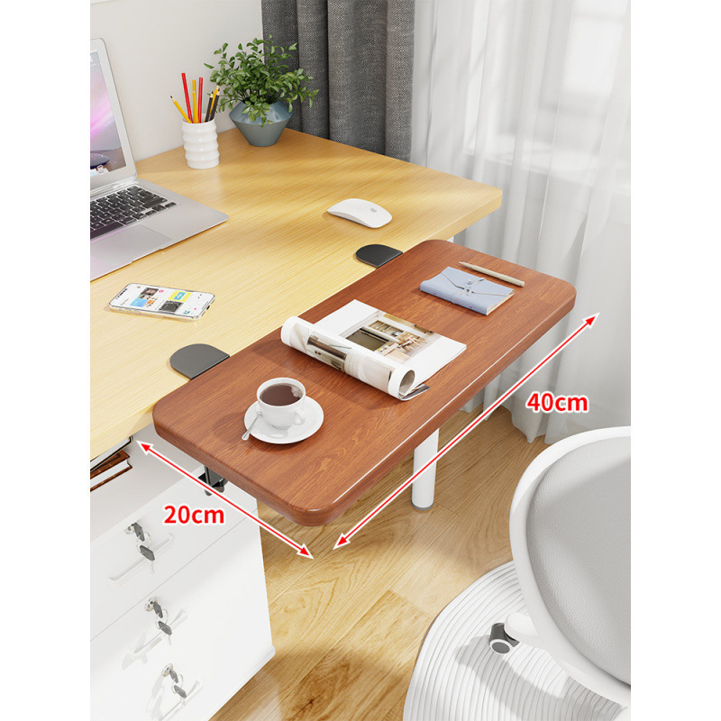 Mesa de escritorio extensión de mano mesa de computadora tablero de escritorio portador de teclado dormitorio tablero de estación de trabajo ensanchado extensión plegable