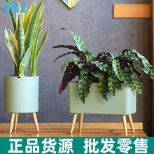 厂家智能创意懒人花盆复古金属家居ins风会报警大号花盆租摆欧式