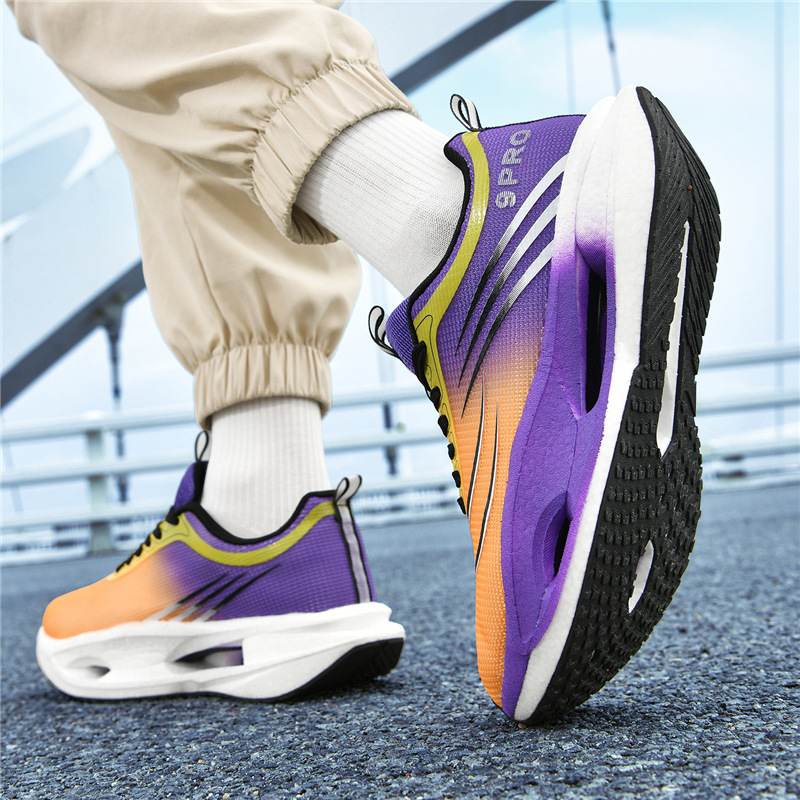 Zapatillas de corrida al aire libre de velocidad delgada de malla transpirable de par de pareja de 5u ligera amortiguación de baja altura