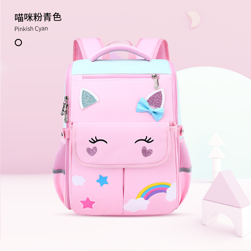 Nuevas mochilas para niños y niñas, estudiantes de primaria de grado 1 - 3 - 6 para reducir la carga de la mochila de hombro para niños de 6 - 9 - 12 años de edad, bolsas ligeras