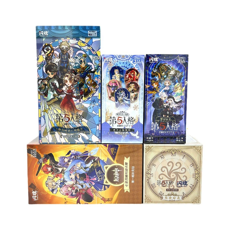 Collectible Trading Card Boxes — Assorted Series (Identity V, Genshin), Multiple Pack Counts