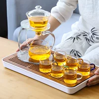 Стеклянный автоматический чайный набор, увеличенная толщина