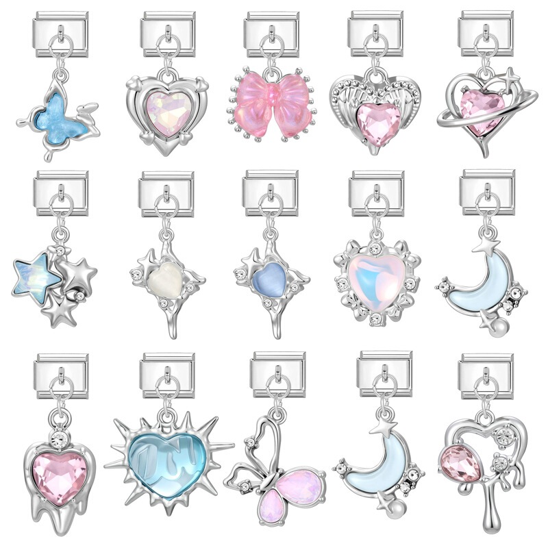 Cross-Border Creative Stylish Exquisite Pendant DIY Retro Italian Jewelry Module Accessories Necklace Bracelet Accessories