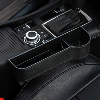 Car Seat Gap Storage Box, Car storage bag/box - plastic-second-generation-black-co-driver