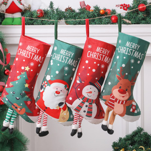 New Cross-border Hot Sale Christmas Holiday Cartoon Old Man Snowman Decoration Gift Socks Christmas Tree Hanging Ornaments Scene Arrangement