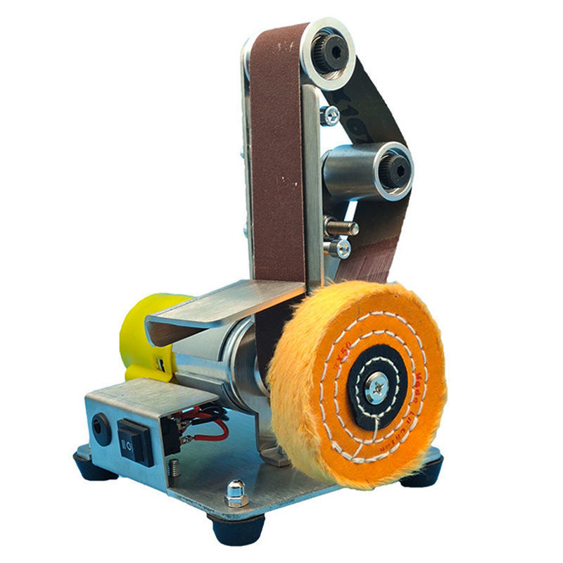 多功能台式立式微型迷你电动砂带机DIY抛光机固钉角磨机