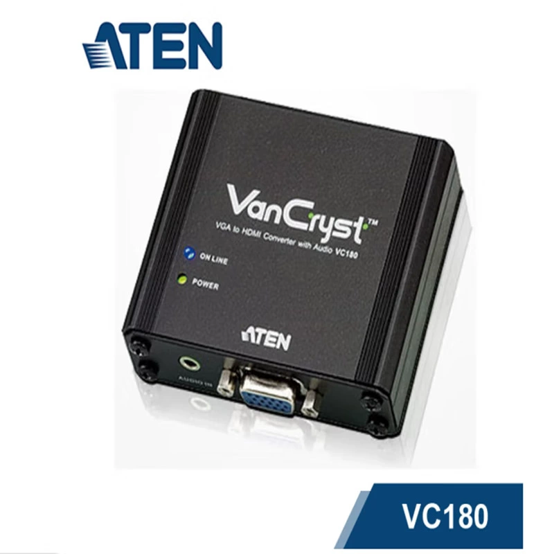 Переключатель-конвертер ATEN Hongzheng VGA в HDMI конвертер VGA в HDMI конвертер VC180