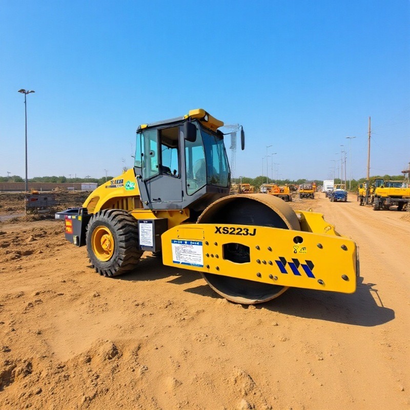 XCMG XS20 toneladas 22 toneladas 26 toneladas rodillo vibratorio de acero único compactor de carretera XCMG