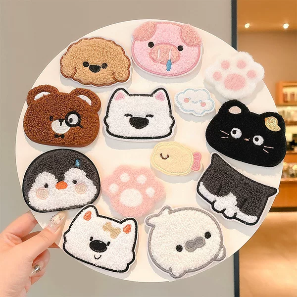 Cartoon autumn and winter forehead hair accessories, fun and sweet, with Velcro closures, for girls, 2026 new style, cute fringe stickers