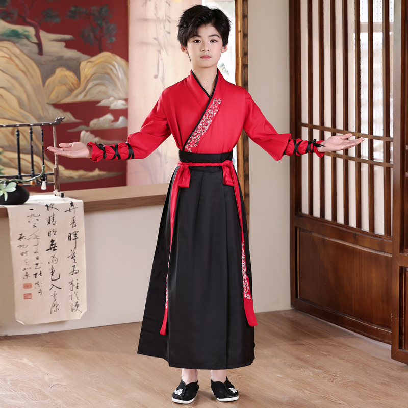 卒業写真改良された古代衣装漢服女性中国風クロスカラー古代スタイル男性武術スーツ学生カップルスーツクラススーツ|undefined