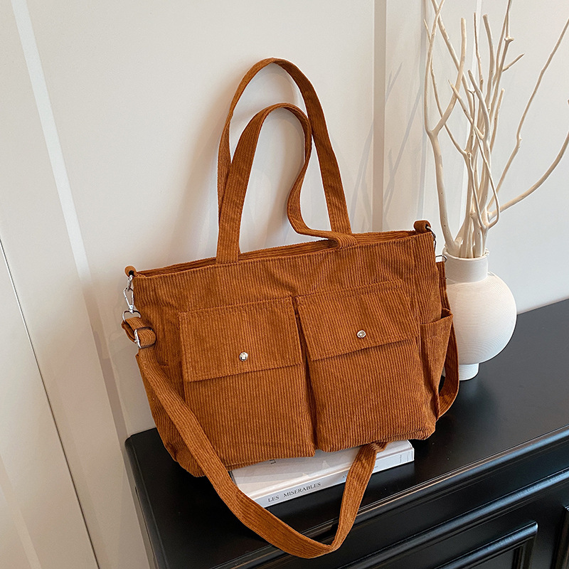 2025 nueva gran capacidad de terciopelo especial nicho universal bolso de hombro casual estilo coreano de viaje bolso de mano