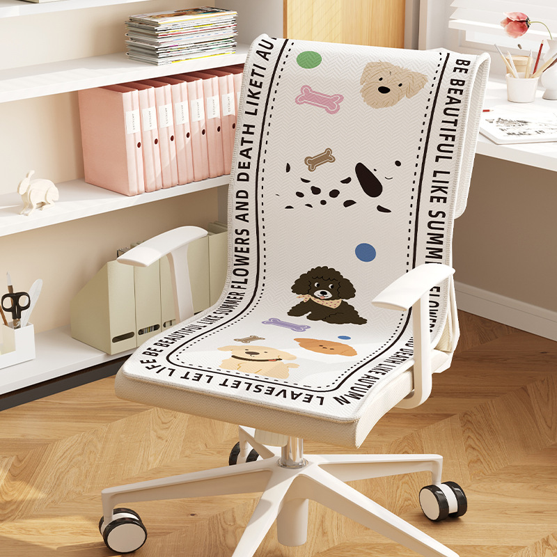 silla unida dormitorio antideslizante asiento cojín de asiento de oficina reclinable cojín de respaldo integral estudiantes lindos dibujos animados