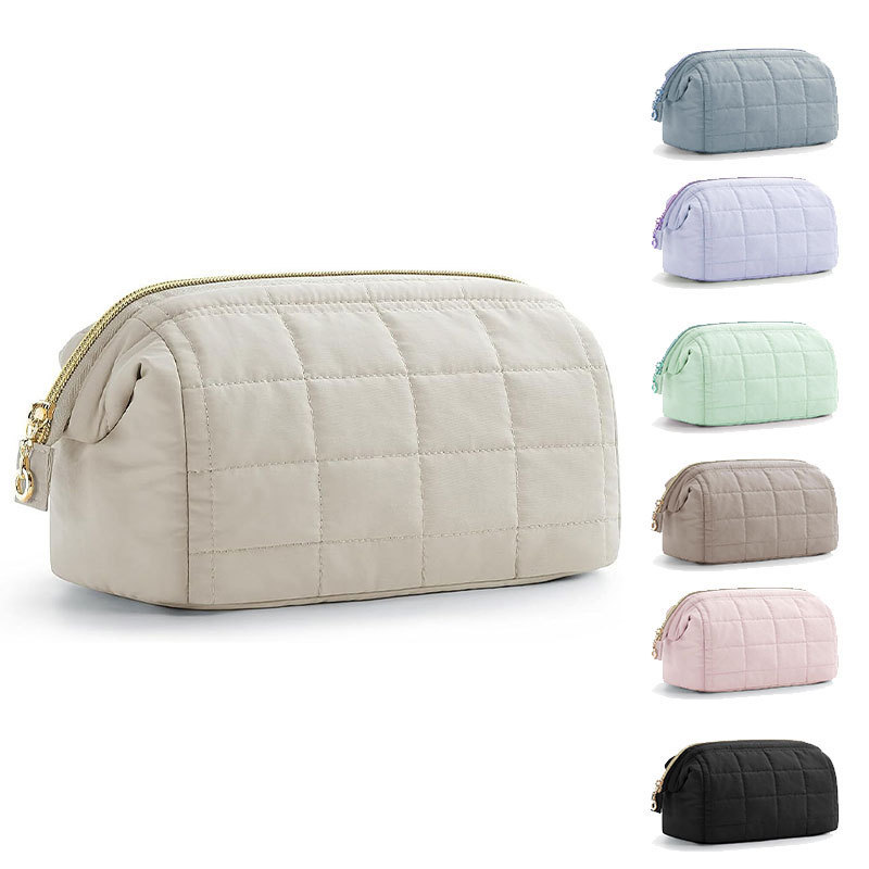 Cross-border large-capacity cloud bag quilted makeup bag portable toiletry bag travel toiletry bag women's makeup storage bag