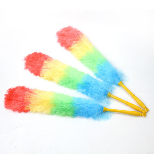 130g Korean handle fiber duster electrostatic feather duster household cleaning tool dust duster dust duster artifact