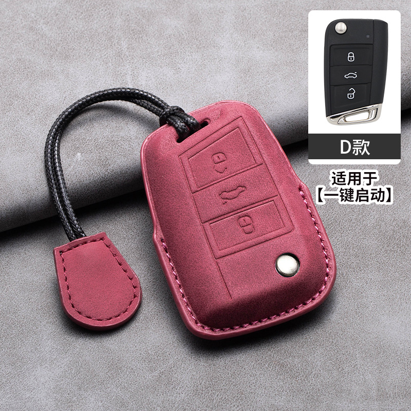 Volkswagen (d type volcanic red + leather rope)