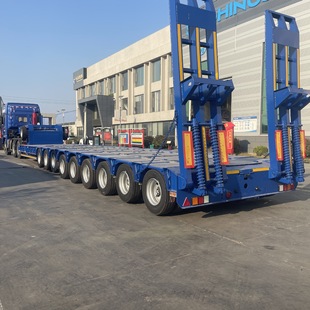 Cross-Border Supply of Low-Bed Semi-Trailers for Large-Scale Transportation, Axial Engineering Board, Engineering Machinery Transportation Semi-Trailers