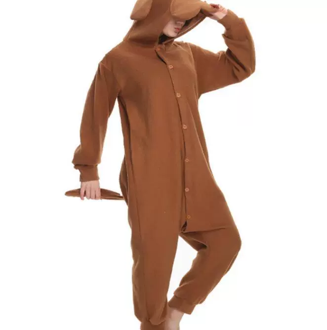 [Японская оригинальная версия Rilakkuma Kigurumi взрослый комбинезон пижама Мишка-падер]