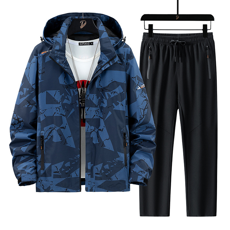 Ensemble de sport décontracté pour homme 2026 : veste fine à capuche et pantalon deux pièces (grandes tailles)._voghion.com