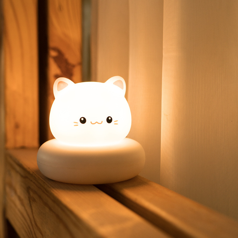 Product Cute Pet Sleeping Light To Feed Children At Night Cartoon Usb Charging Led Soft Light Patting Night Light