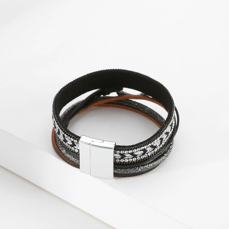 Bohemian Printing Alloy Rhinestones Women's Bracelets display picture 9