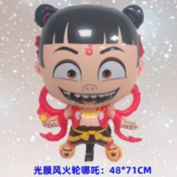 Red celebrity Nezha Balón de aire Helio Balón de aire Helio Balón de dibujos animados al por mayor