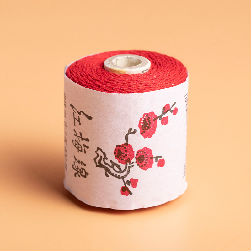 빨간색 면사 1개