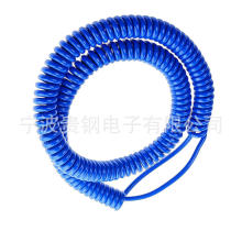 多芯PU/PVC彈弓螺旋線亮面霧面電纜線高彈伸縮電源線纜純銅彈簧線