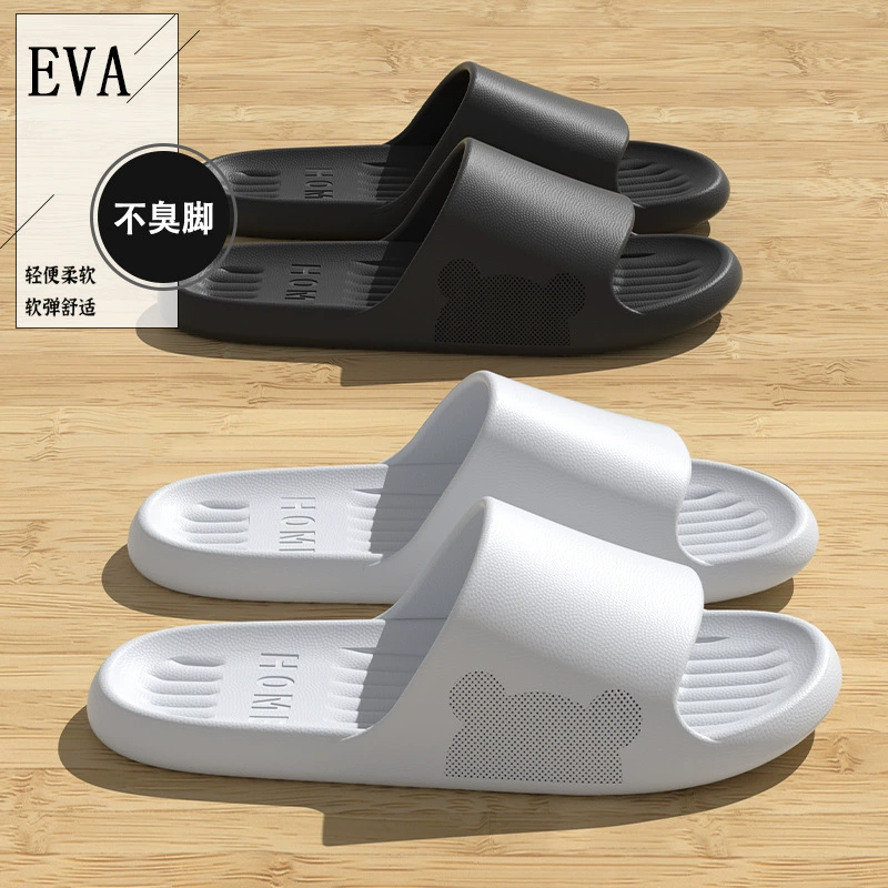 Eeva топает на фекалии холодные тапочки для мужчин и женщин летом