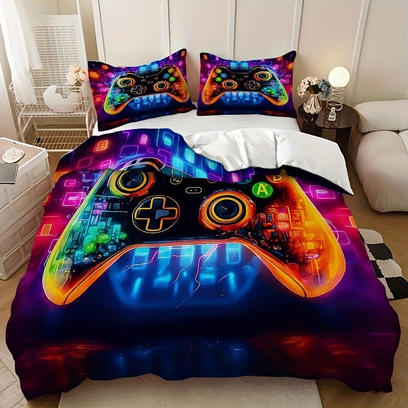 Textil doméstico transfronterizo abrasivo digital impresión quilt kit retro mango de juego fuente fábrica asume TEMU / JIT