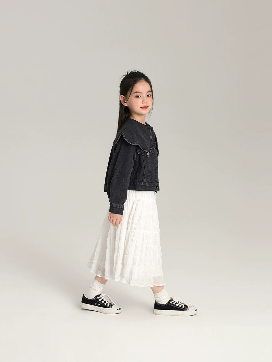 布丁哈鲁 Trend denim fashionable comfortable children's jacket