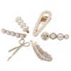 Hairgrip from pearl, set, bangs, hairpins, cute accessory, internet celebrity, simple and elegant design