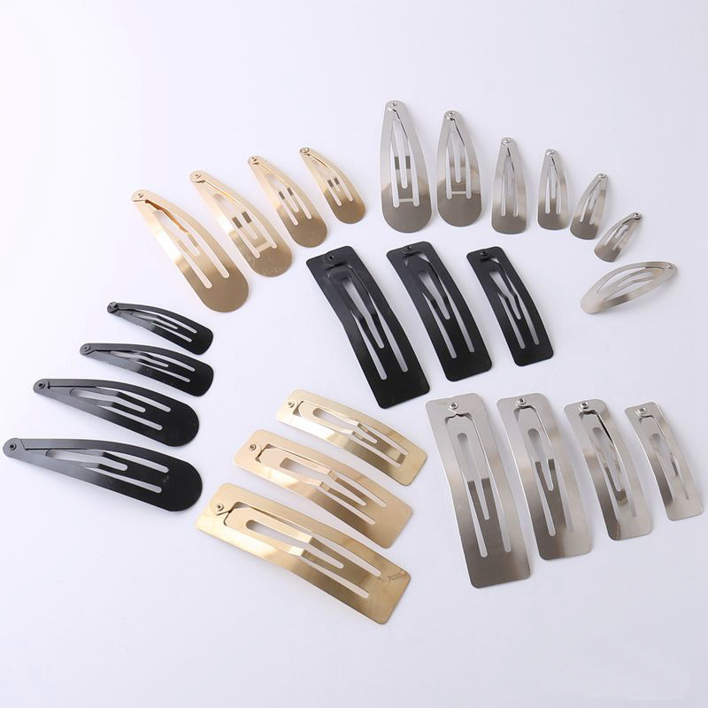 No. 4/5/6/7/8 Water Drop Clip Bb Clip Gold Black Silver Hair Clip DIY Handmade Clip Hair Accessories Headdress Accessories