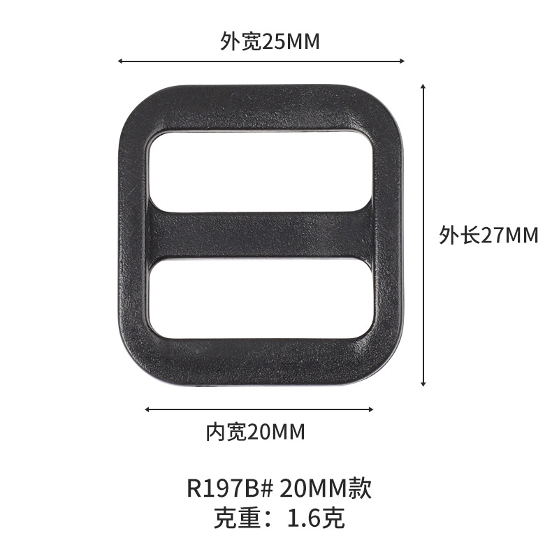 Fábrica al por mayor accesorios para mascotas plástico hebilla japonesa equipaje hebilla ajustable mini hebilla de tres engranajes en stock suministro