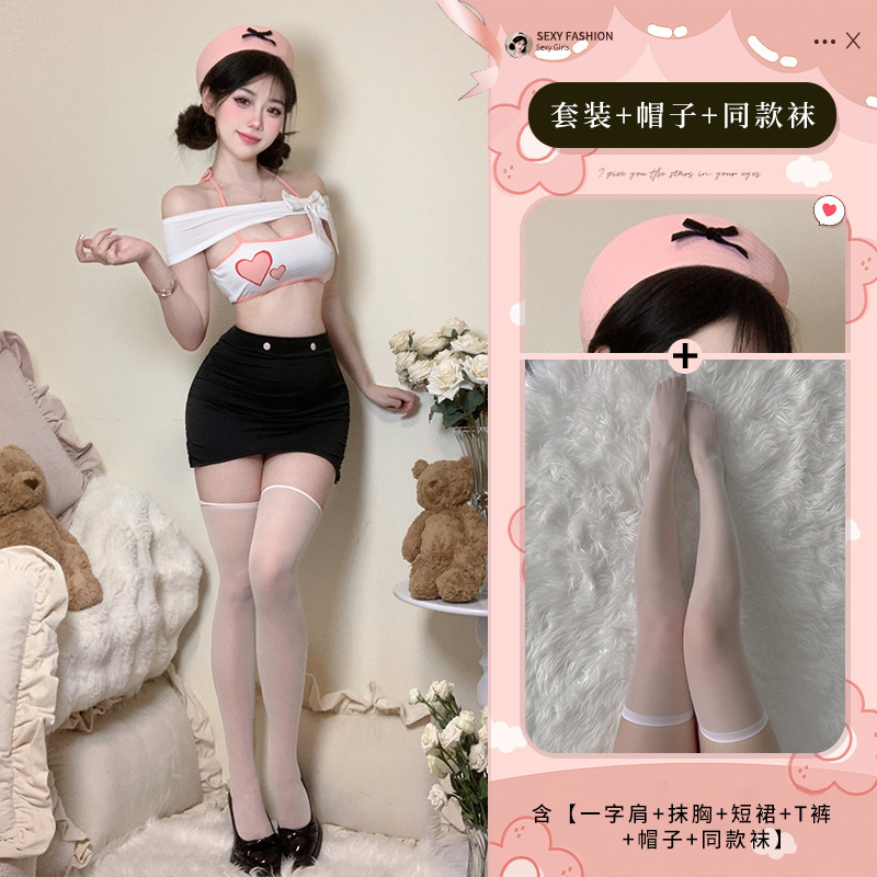 Picture color+4005 pink hat+3042 white